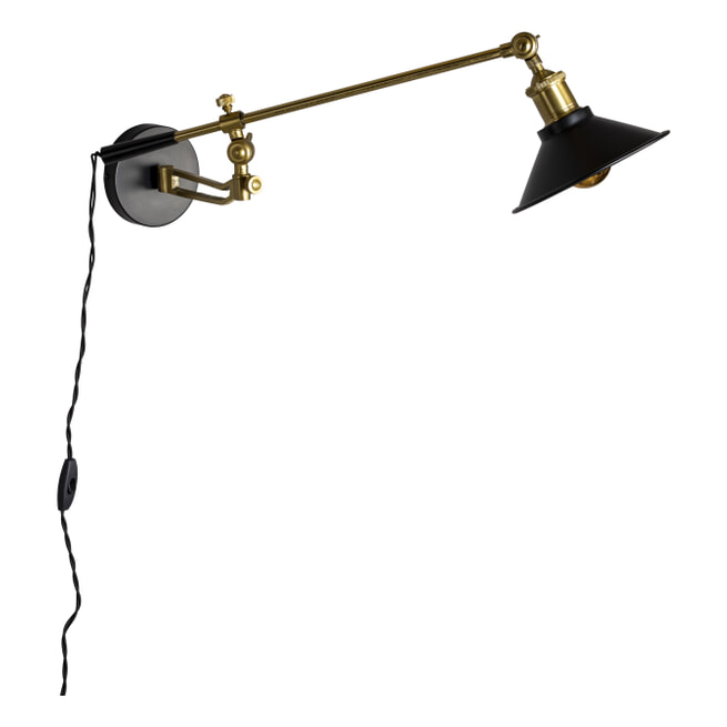 Dutchbone Wandlamp 'Penelope' kleur Zwart