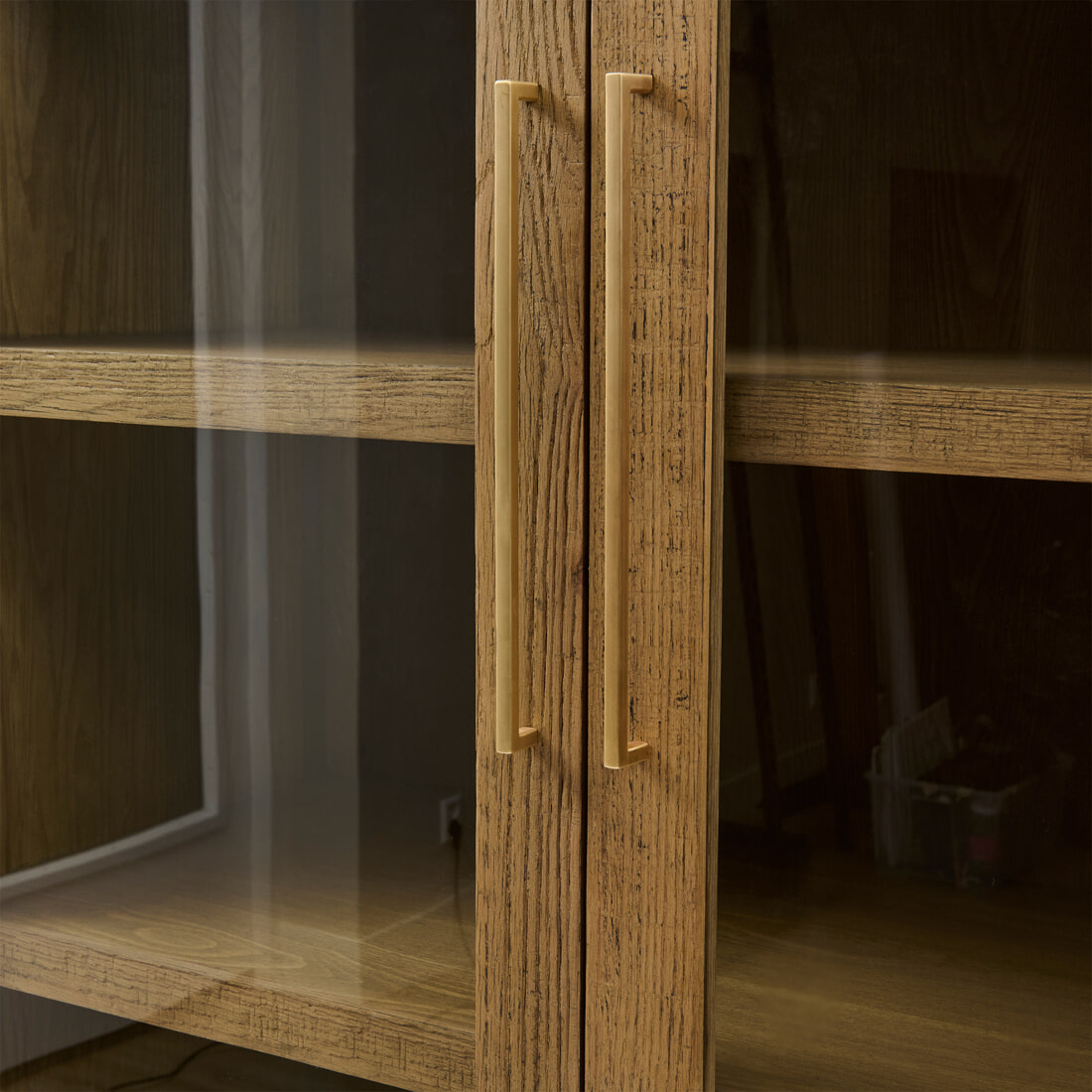 Rivièra Maison Buffetkast 'Riverside' Eikenhout en glas, 230 x 110cm