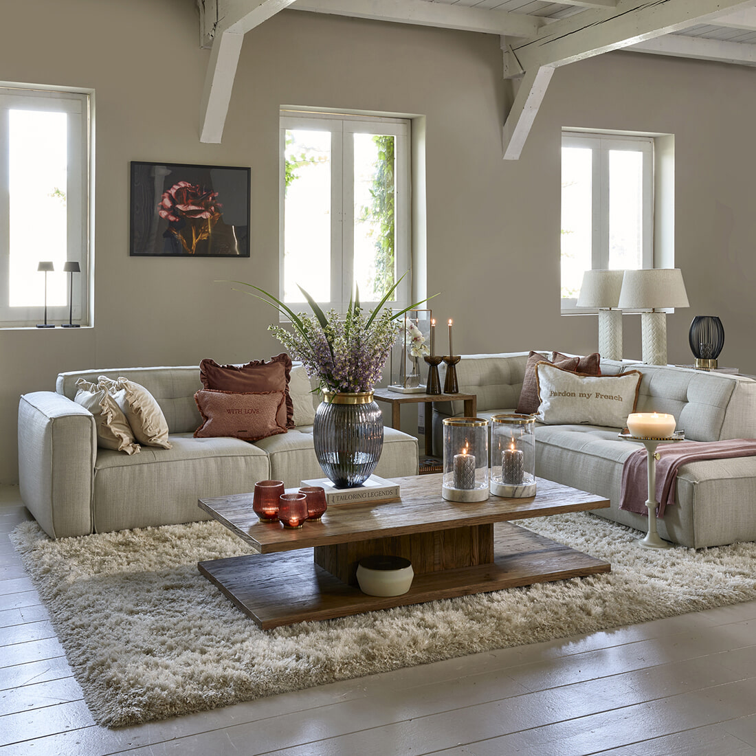 Rivièra Maison Vaas 'RM Chatel' Glas