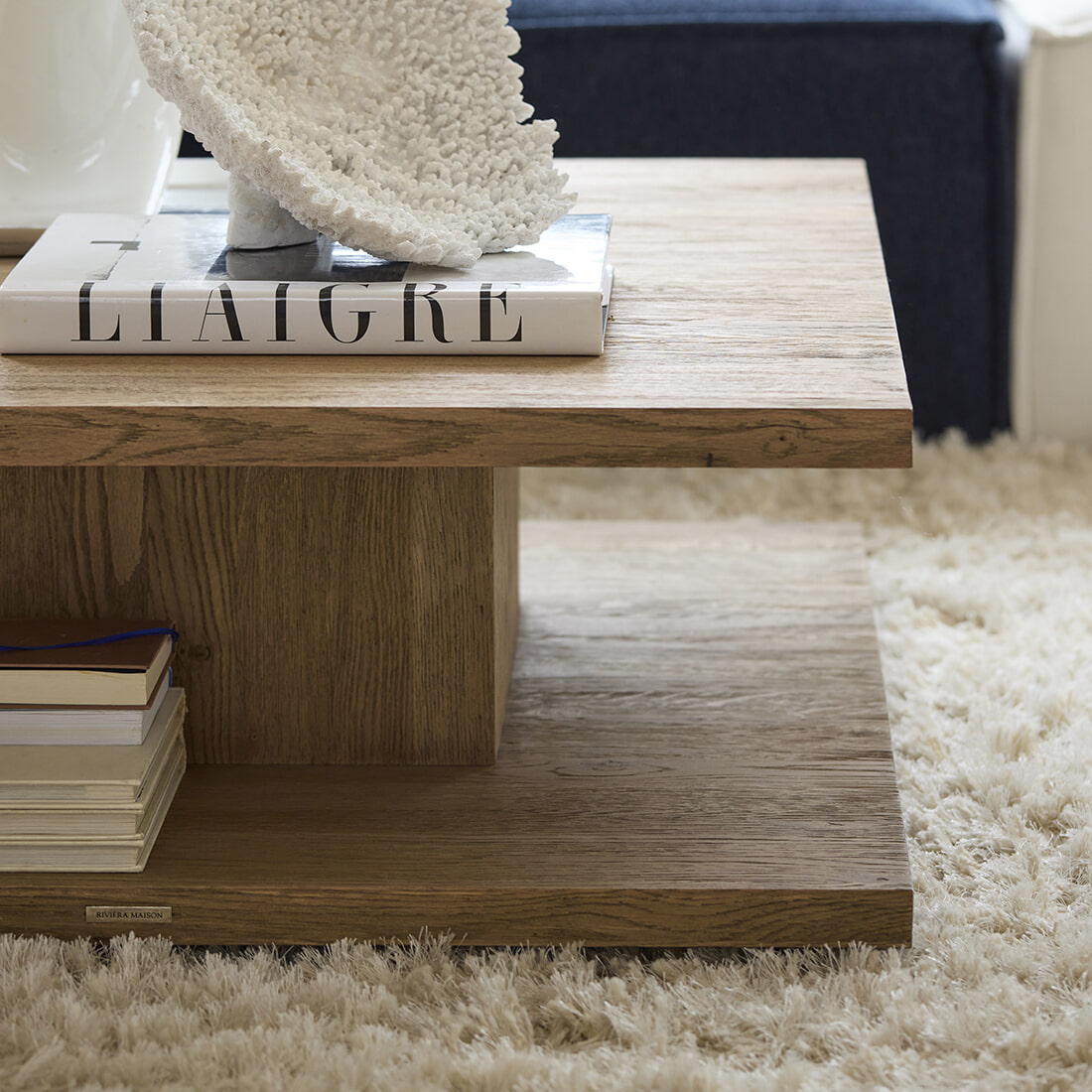 Rivièra Maison Salontafel 'Vermont' Eikenhout, 90 x 90cm