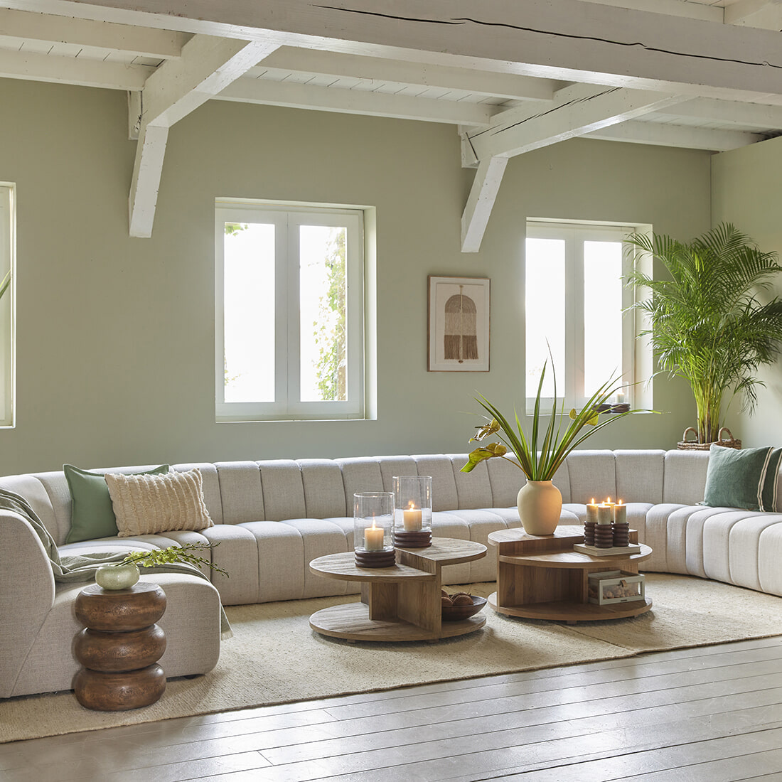Rivièra Maison Salontafel 'Del Rey' Eikenhout, 90cm