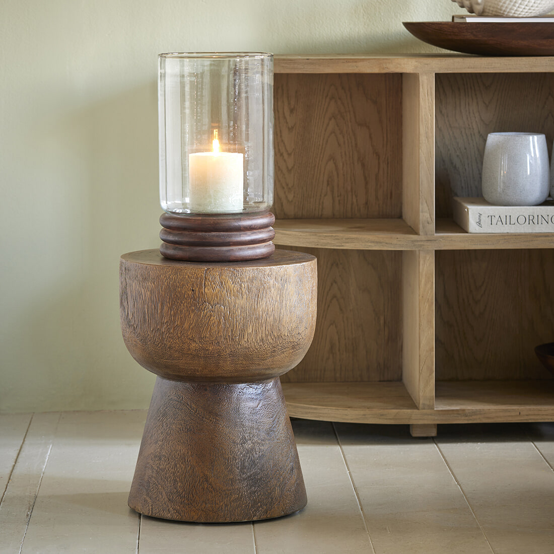 Rivièra Maison Ronde Bijzettafel Cala Llonga Suarhout, 35cm - Bruin