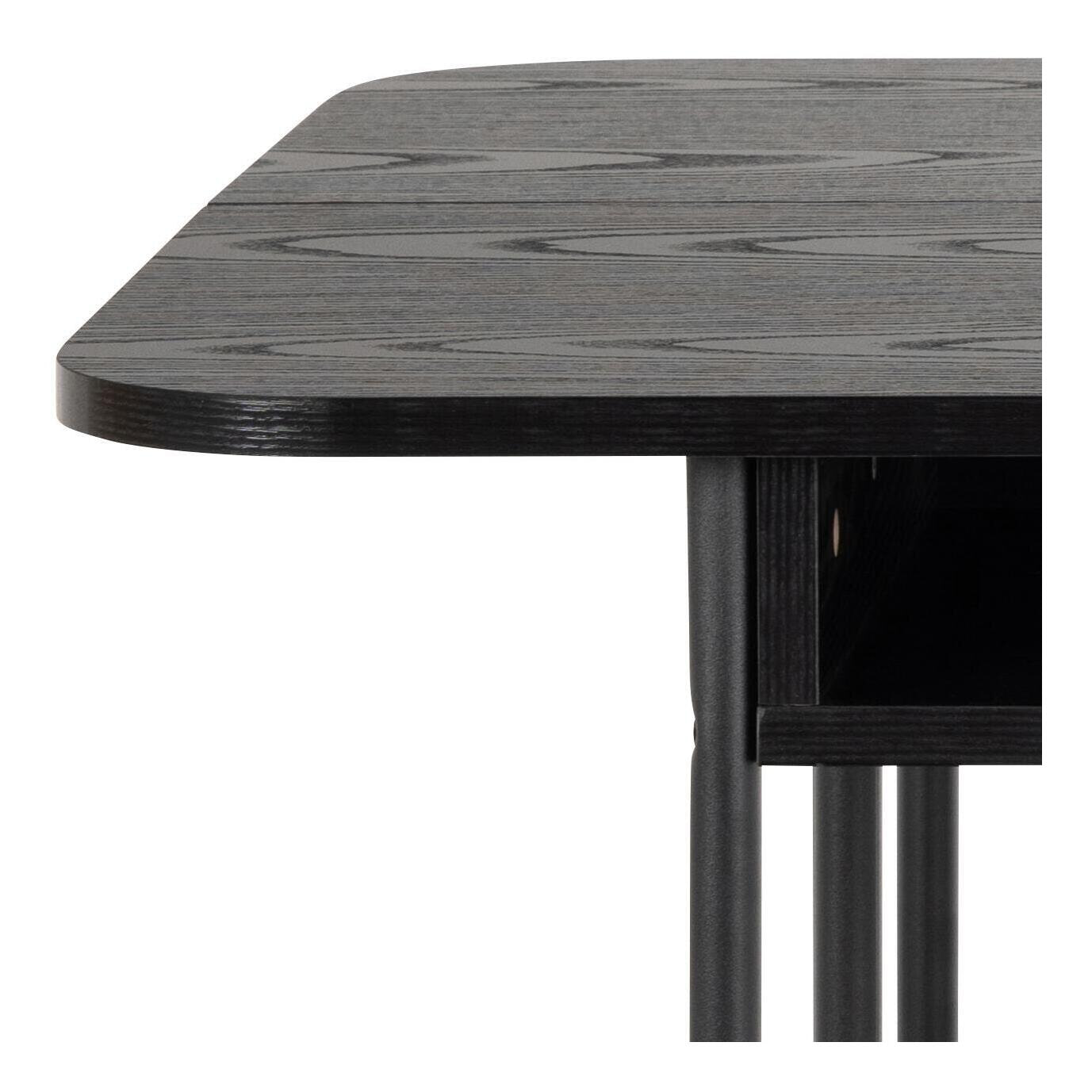Bendt Sidetable/Eettafel 'Jaja' 140 x 40/80cm, kleur Zwart