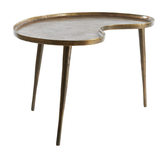 Light & Living Bijzettafel 'Lienz' 67 x 49cm, kleur Antiek Brons