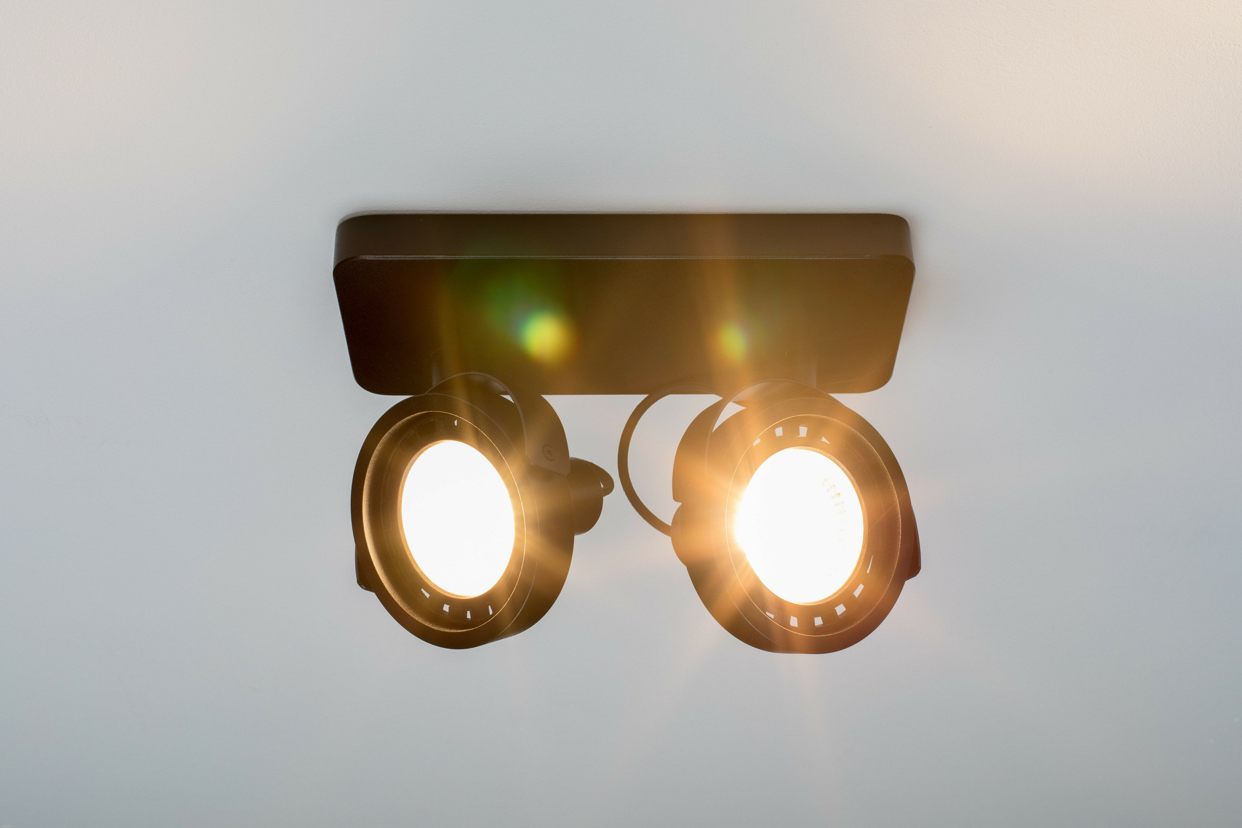 Zuiver Plafondlamp 'Dice' 2-lamps, kleur Zwart