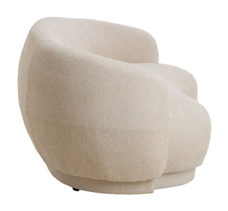 Light & Living Organische Bank 'Uvita' Chenille, 191cm, kleur Crème