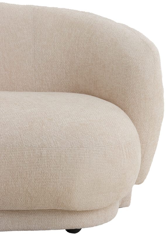 Light & Living Organische Bank 'Uvita' Chenille, 191cm, kleur Crème