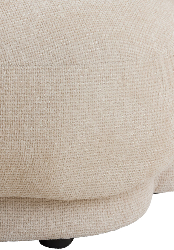 Light & Living Organische Bank 'Uvita' Chenille, 191cm, kleur Crème