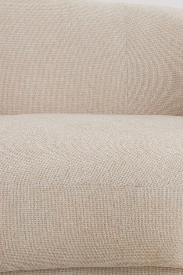 Light & Living Organische Bank 'Uvita' Chenille, 191cm, kleur Crème