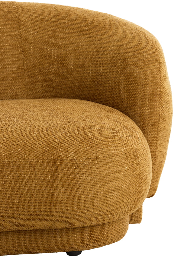 Light & Living Organische Bank 'Uvita' Chenille, 191cm, kleur Okergeel