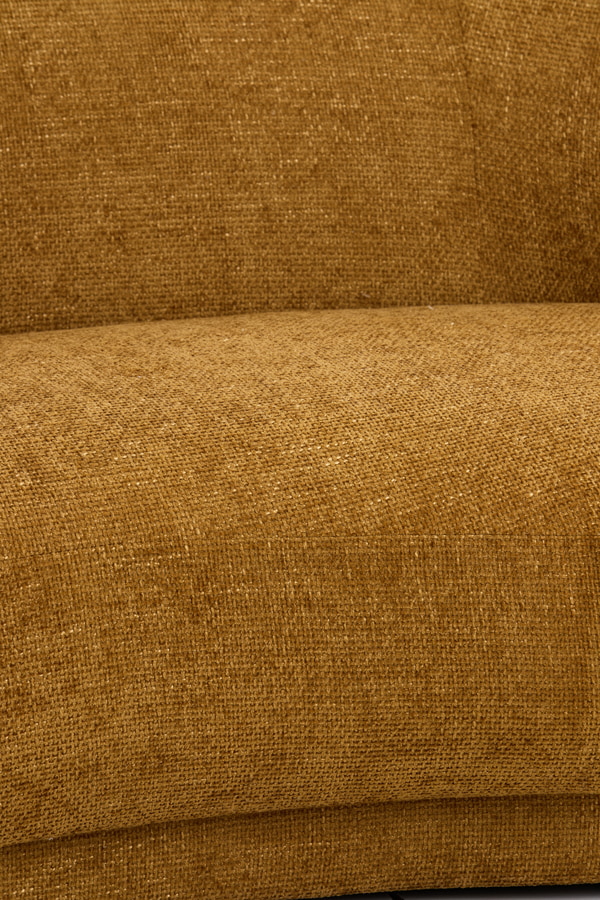 Light & Living Organische Bank 'Uvita' Chenille, 191cm, kleur Okergeel