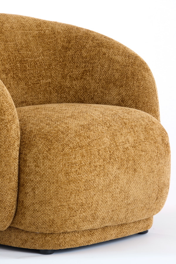 Light & Living Fauteuil 'Ovito' kleur Okergeel