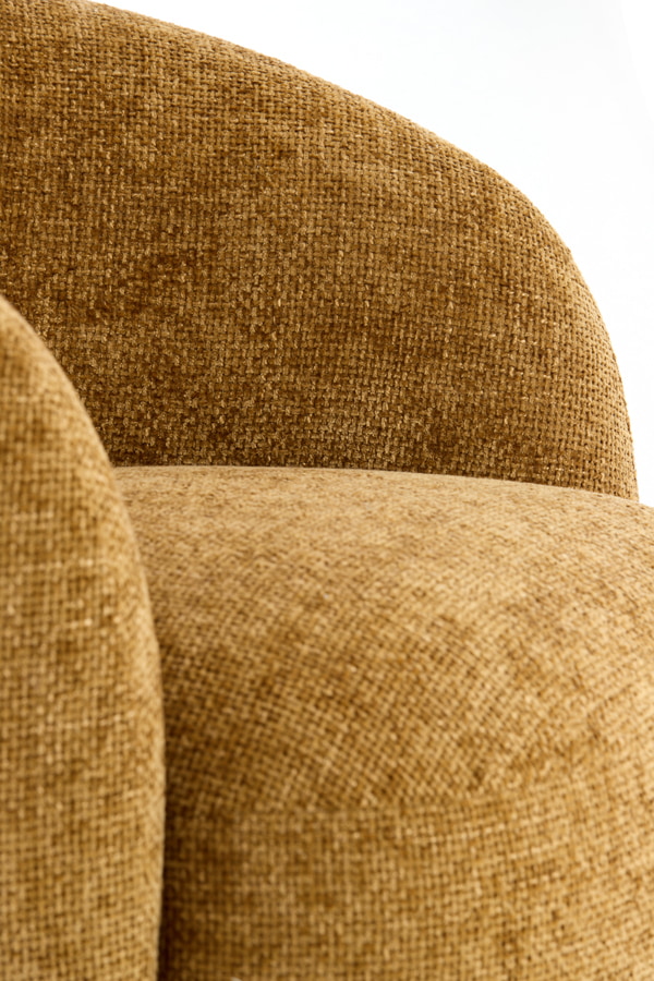Light & Living Fauteuil 'Ovito' kleur Okergeel