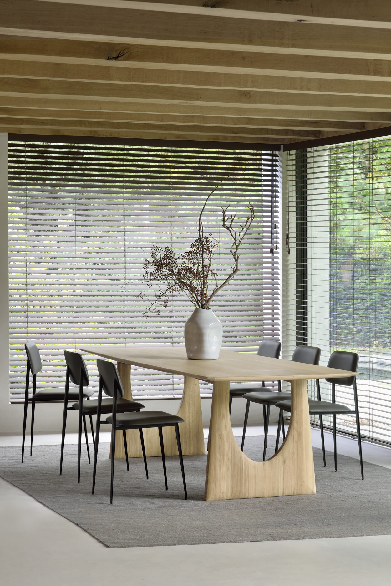 Ethnicraft Eettafel 'Geometric' Geolied Eikenhout, 250 x 100cm