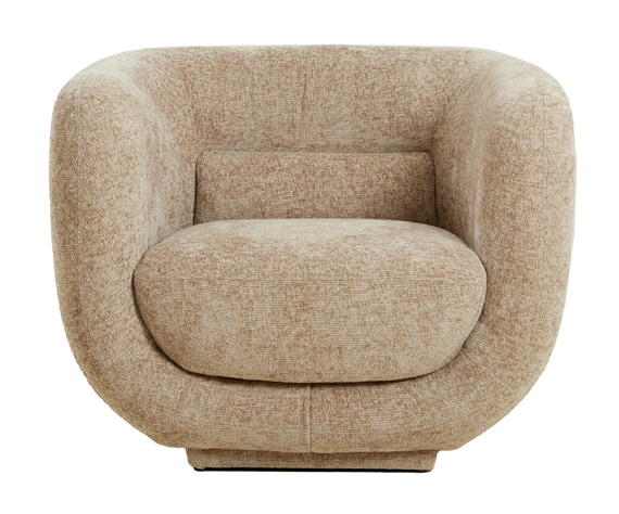 Light & Living Fauteuil 'Kialy' Chenille, kleur Beige