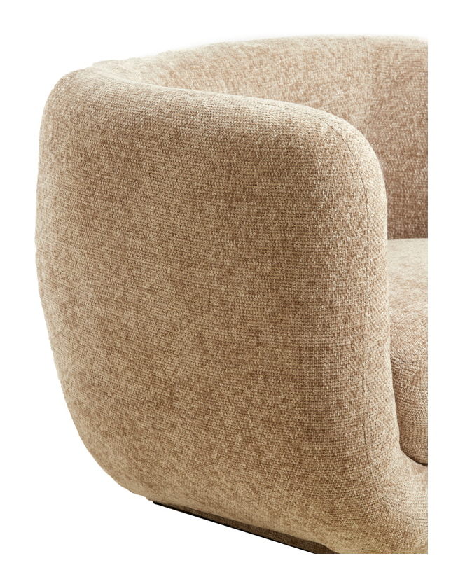 Light & Living Fauteuil 'Kialy' Chenille, kleur Beige