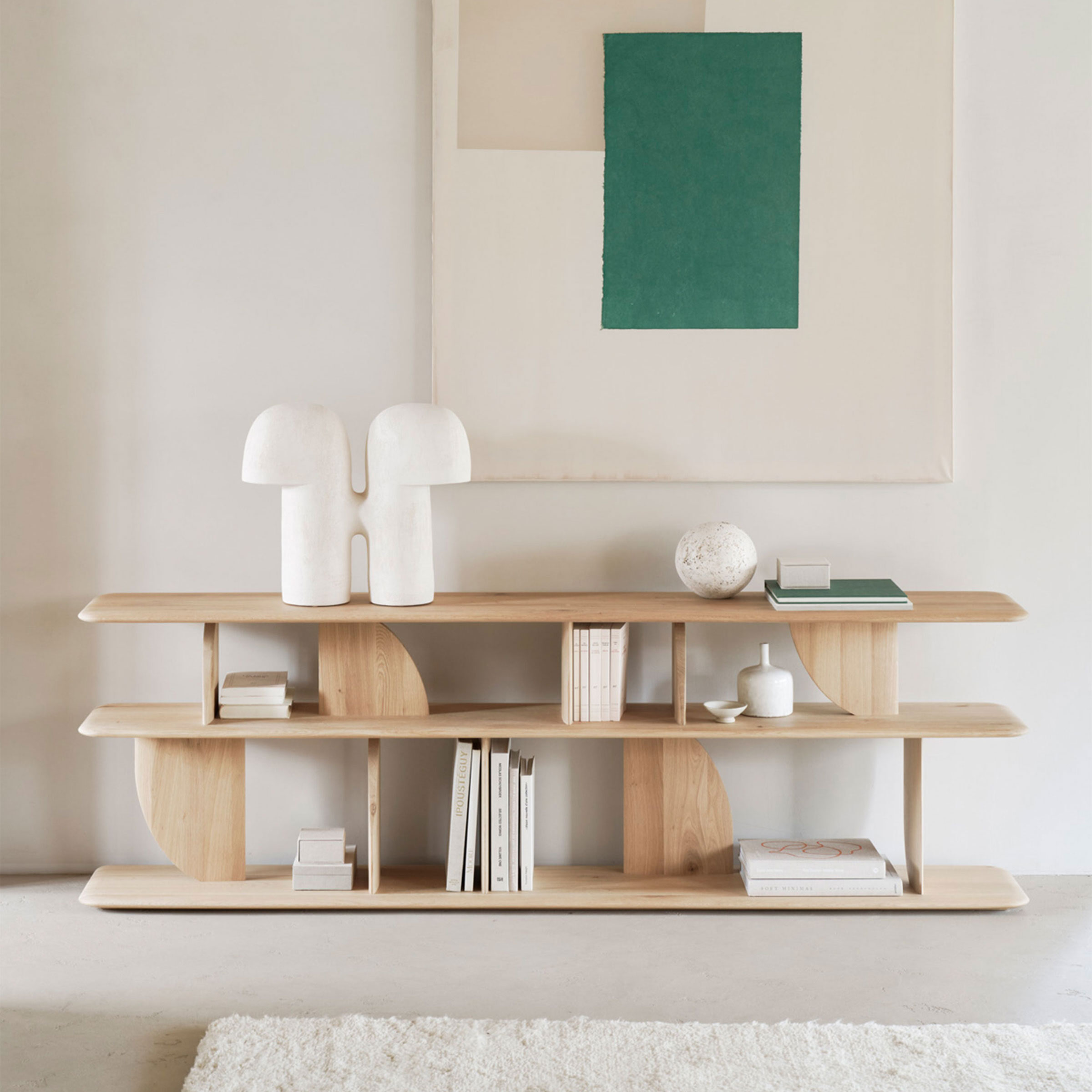 Ethnicraft Sidetable 'Geometric' Hout, 210cm