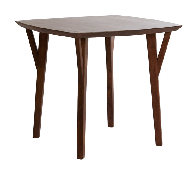 Light & Living Vierkante Bistrotafel Quenza Acaciahout, 85 x 85cm - Bruin
