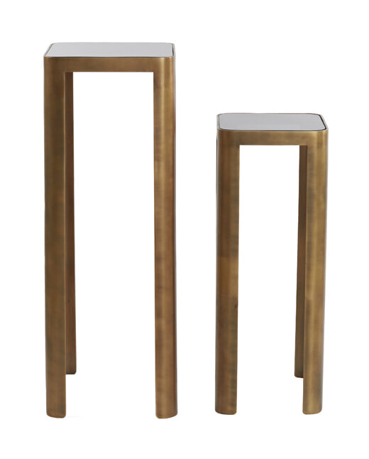 Light & Living Zuil 'Oxe' Set van 2 stuks, kleur Antiek Brons