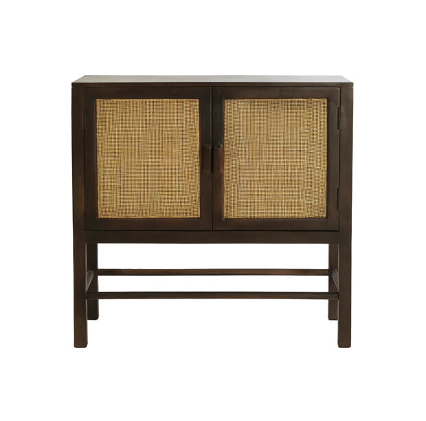 Light & Living Dressoir Nipos Mangohout en webbing, 88cm - Bruin