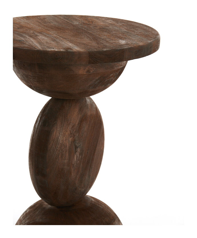 Light & Living Bijzettafel 'Mirto' Mangohout, 40cm, kleur Bruin