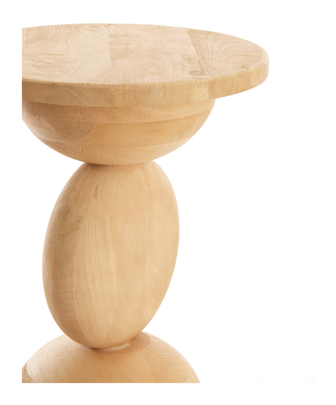 Light & Living Bijzettafel 'Mirto' Mangohout, 40cm, kleur Naturel