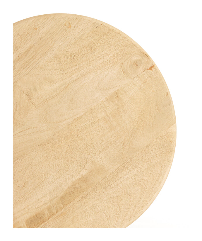 Light & Living Bijzettafel 'Mirto' Mangohout, 40cm, kleur Naturel