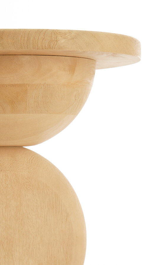 Light & Living Bijzettafel 'Mirto' Mangohout, 40cm, kleur Naturel