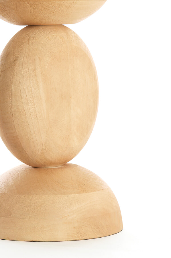 Light & Living Bijzettafel 'Mirto' Mangohout, 40cm, kleur Naturel