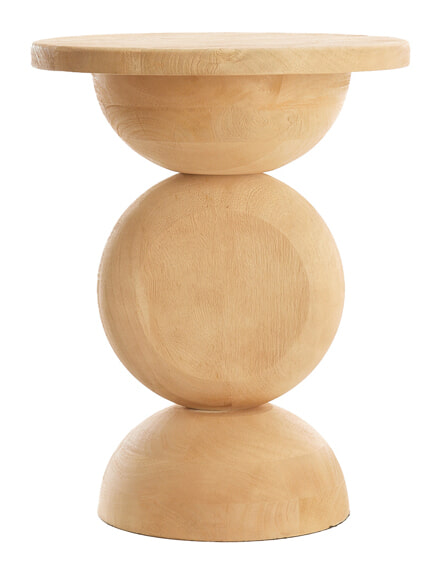 Light & Living Bijzettafel 'Mirto' Mangohout, 40cm, kleur Naturel