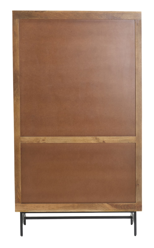 Light & Living Opbergkast 'Dubaku' Mangohout, 180 x 100cm, kleur Donkerbruin