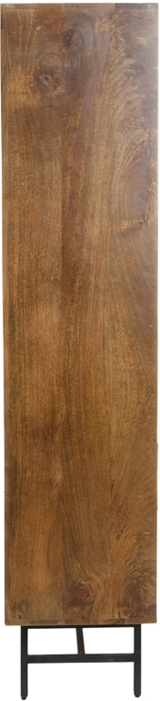 Light & Living Opbergkast 'Dubaku' Mangohout, 180 x 100cm, kleur Donkerbruin
