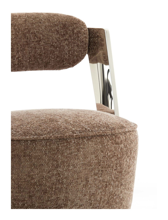 Light & Living Fauteuil 'Kemena' kleur Grijs/Bruin