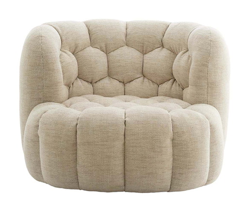 Light & Living Draaifauteuil 'Amara' kleur Crème