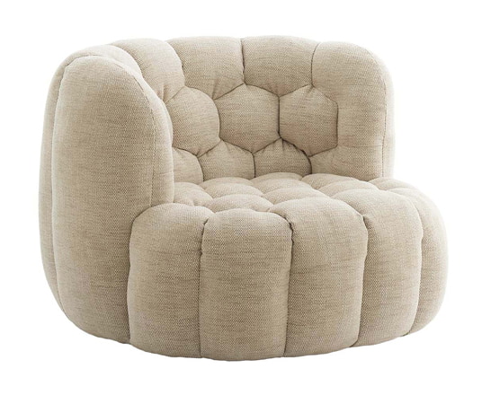 Light & Living Draaifauteuil 'Amara' kleur Crème