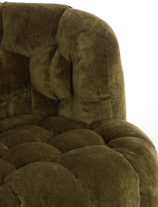 Light & Living Fauteuil 'Amara' Velvet, kleur Olijfgroen