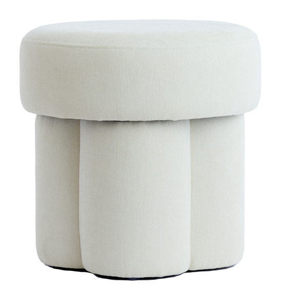 Light & Living Poef 'Curtea' kleur Crème