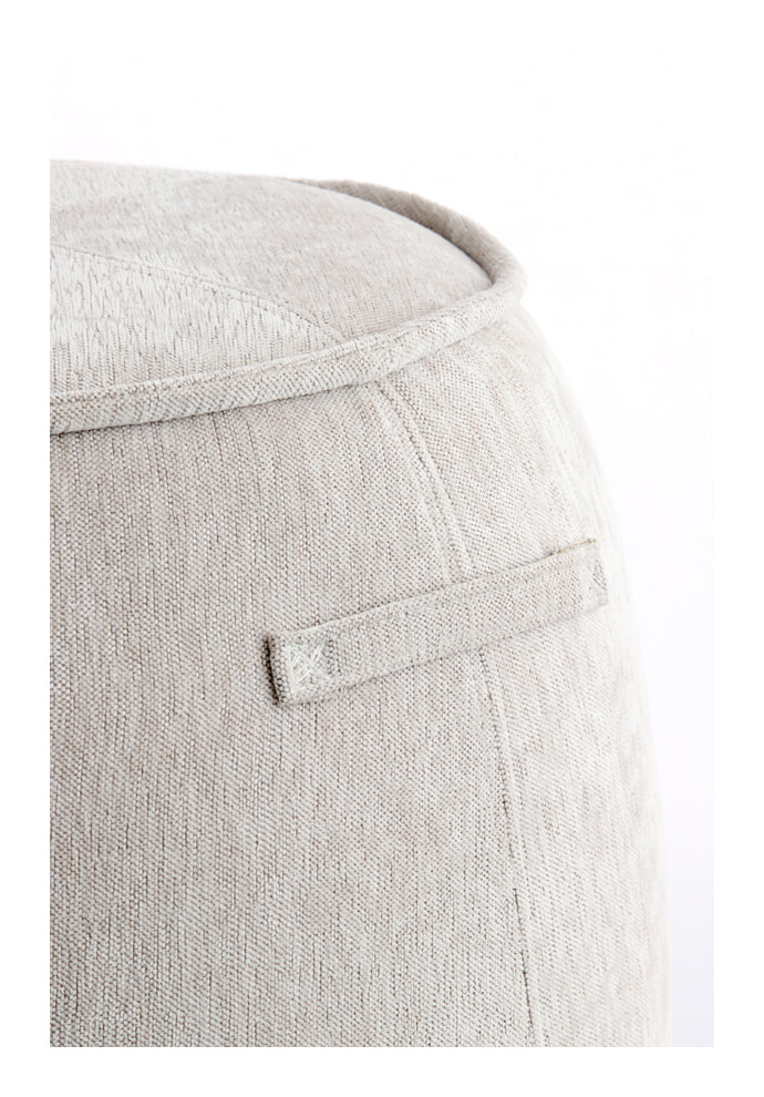 Light & Living Poef 'Sibiu' 50cm, kleur Zand