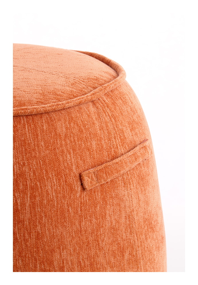 Light & Living Poef 'Sibiu' 50cm, kleur Oranje