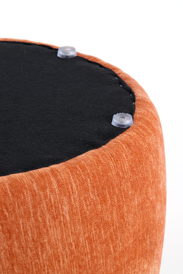 Light & Living Poef 'Sibiu' 50cm, kleur Oranje
