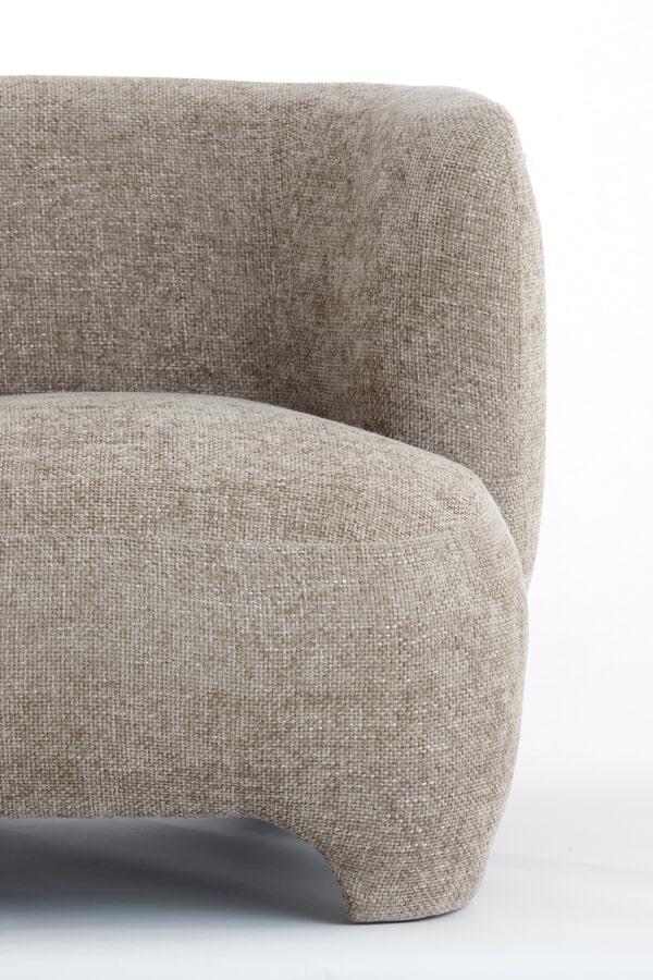 Light & Living Fauteuil 'Zenica' kleur Lichtbruin
