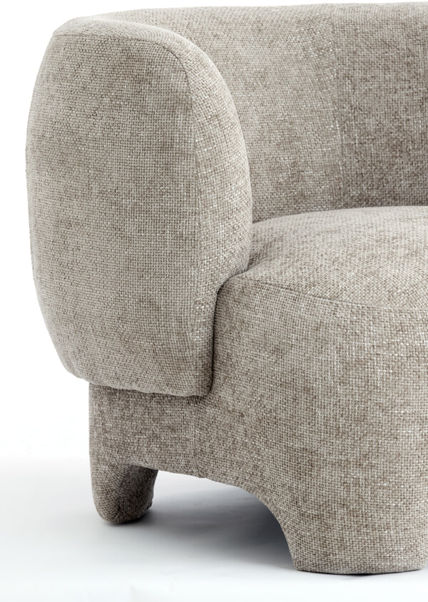 Light & Living Fauteuil 'Zenica' kleur Lichtbruin