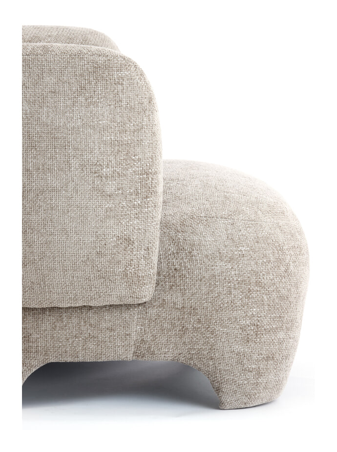 Light & Living Fauteuil 'Zenica' kleur Lichtbruin