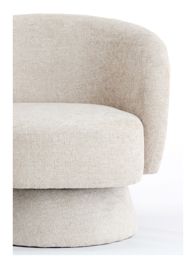Light & Living Draaifauteuil 'Turda' kleur Beige