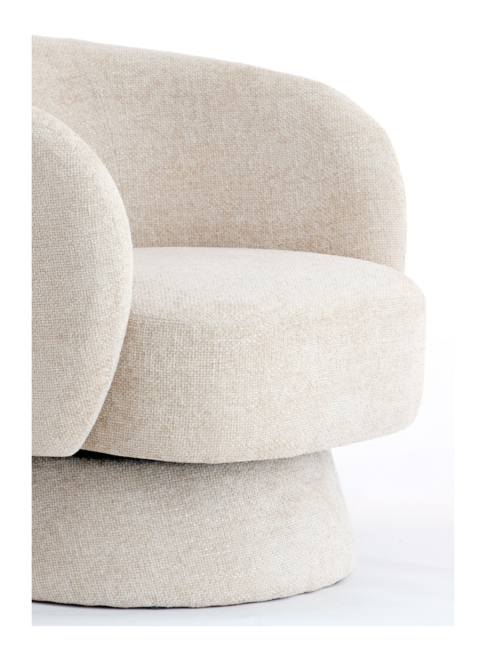 Light & Living Draaifauteuil 'Turda' kleur Beige
