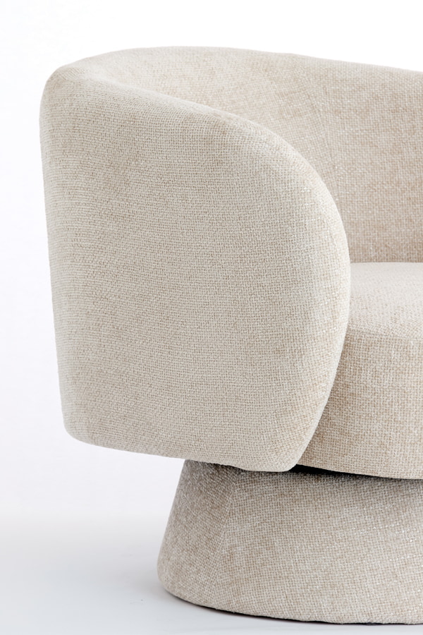 Light & Living Draaifauteuil 'Turda' kleur Beige