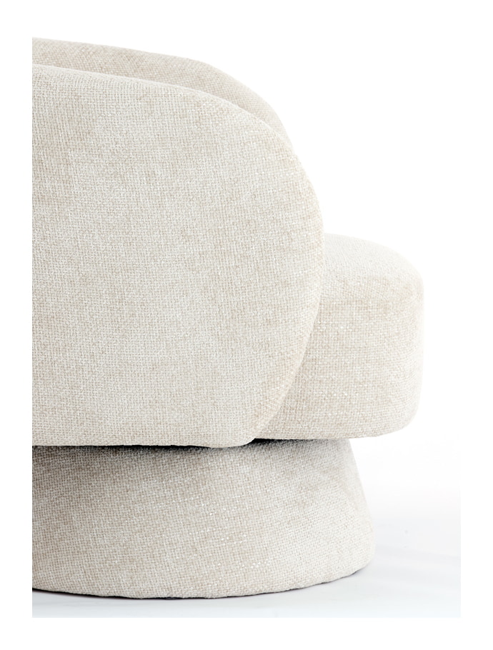 Light & Living Draaifauteuil 'Turda' kleur Beige