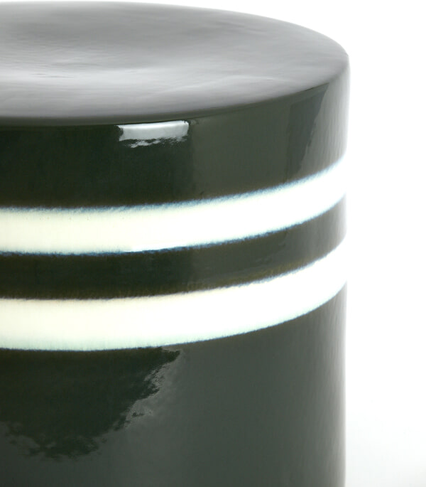 Light & Living Bijzettafel 'Mooca' Keramiek, 42cm, kleur Donkergroen