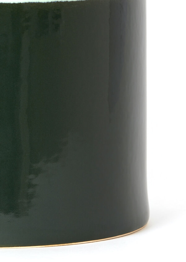 Light & Living Bijzettafel 'Mooca' Keramiek, 42cm, kleur Donkergroen