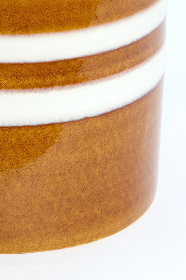 Light & Living Bijzettafel 'Mooca' Keramiek, 42cm, kleur Cognac